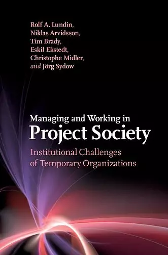 Managing and Working in Project Society cover