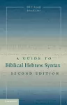 A Guide to Biblical Hebrew Syntax cover
