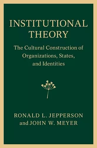 Institutional Theory cover