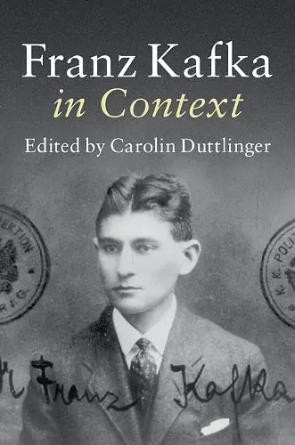 Franz Kafka in Context cover
