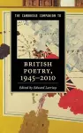 The Cambridge Companion to British Poetry, 1945–2010 cover