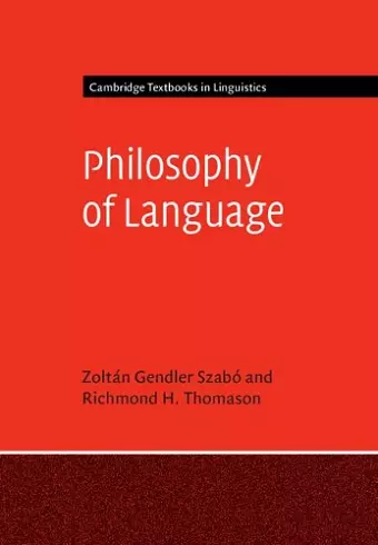 Philosophy of Language cover