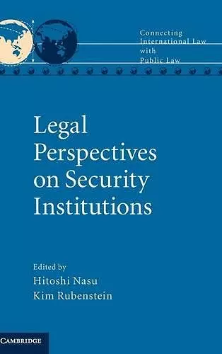 Legal Perspectives on Security Institutions cover