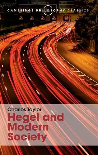 Hegel and Modern Society cover