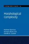 Morphological Complexity cover