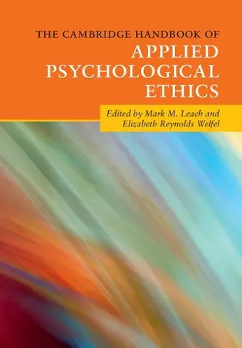 The Cambridge Handbook of Applied Psychological Ethics cover