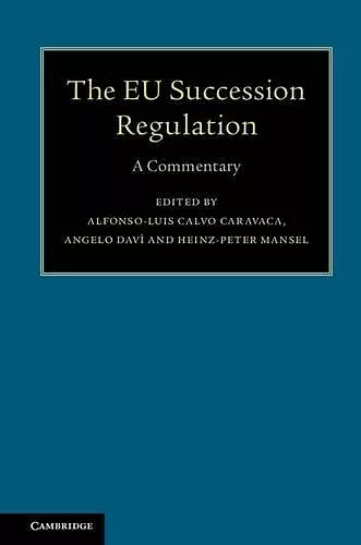 The EU Succession Regulation cover