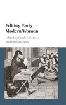 Editing Early Modern Women cover