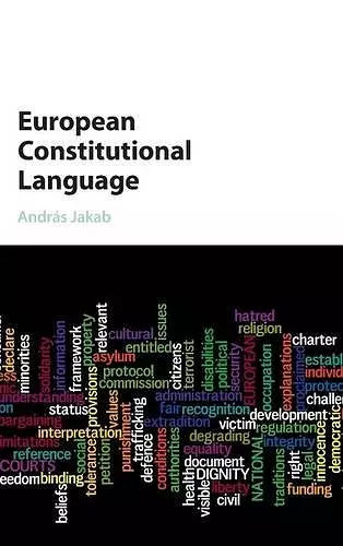 European Constitutional Language cover