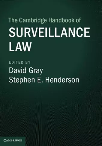The Cambridge Handbook of Surveillance Law cover