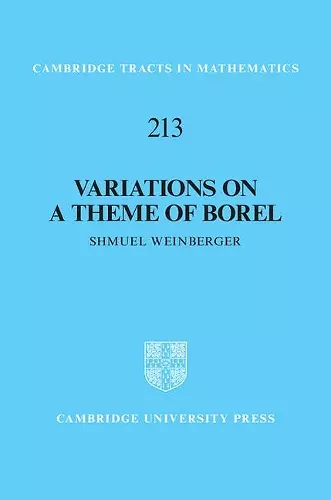 Variations on a Theme of Borel cover