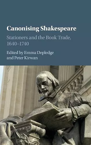 Canonising Shakespeare cover