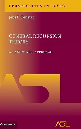 General Recursion Theory cover