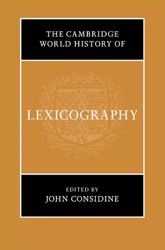 The Cambridge World History of Lexicography cover