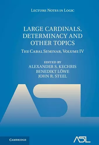 Large Cardinals, Determinacy and Other Topics cover