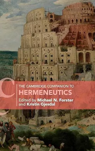 The Cambridge Companion to Hermeneutics cover