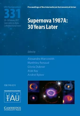 Supernova 1987A: 30 Years Later (IAU S331) cover