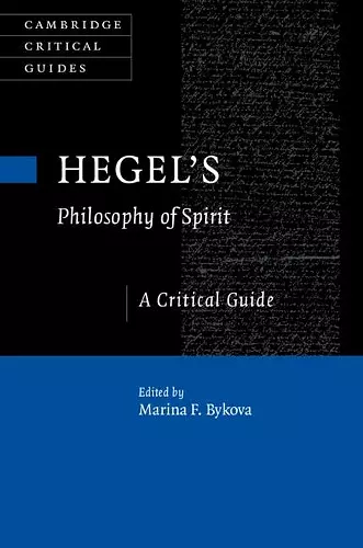 Hegel's Philosophy of Spirit cover