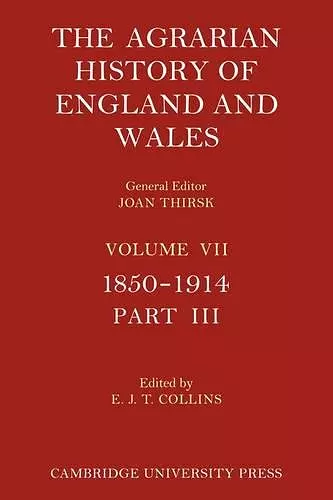 The Agrarian History of England and Wales cover