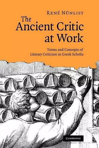 The Ancient Critic at Work cover