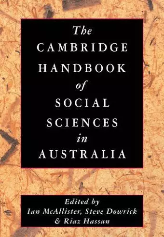 The Cambridge Handbook of Social Sciences in Australia cover