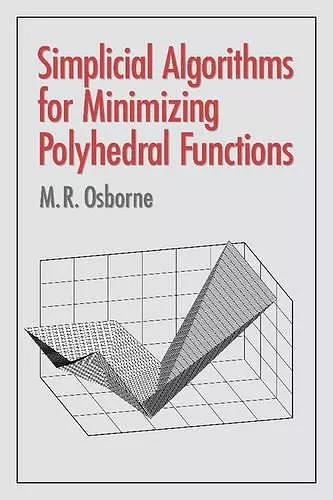 Simplicial Algorithms for Minimizing Polyhedral Functions cover