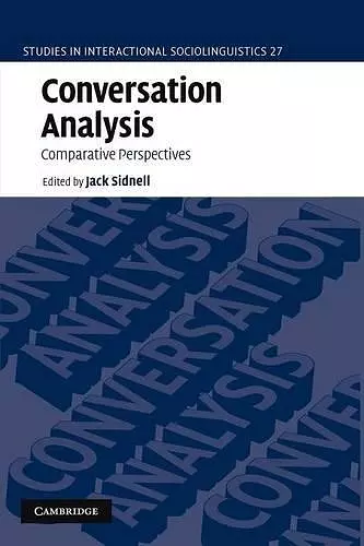 Conversation Analysis cover