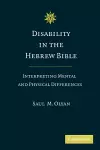 Disability in the Hebrew Bible cover