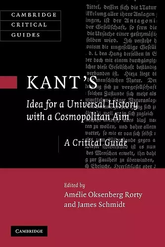 Kant's Idea for a Universal History with a Cosmopolitan Aim cover