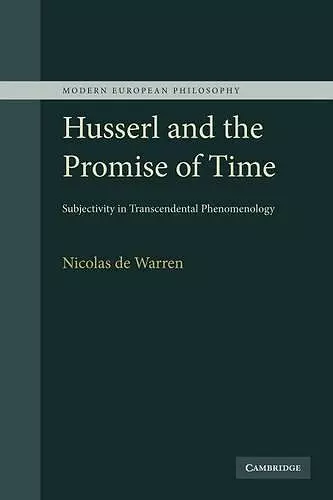 Husserl and the Promise of Time cover