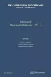 Advanced Structural Materials — 2010: Volume 1276 cover