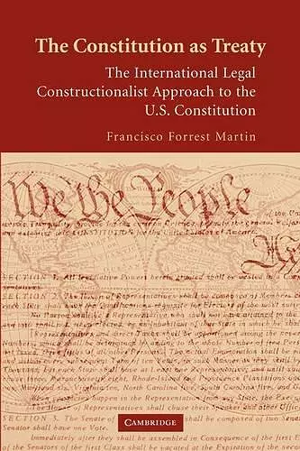 The Constitution as Treaty cover