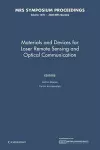 Materials and Devices for Laser Remote Sensing and Optical Communication: Volume 1076 cover