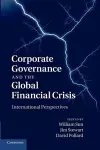 Corporate Governance and the Global Financial Crisis cover