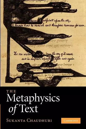 The Metaphysics of Text cover