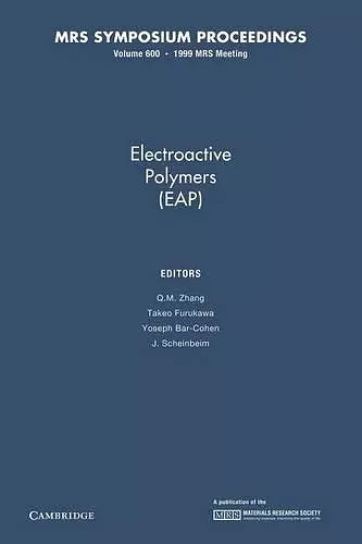 Electroactive Polymers (EAP): Volume 600 cover