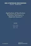 Applications of Synchrotron Radiation Techniques to Materials Science V: Volume 590 cover