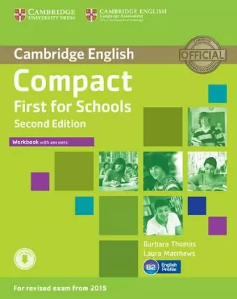 Compact First for Schools Workbook with Answers with Audio cover