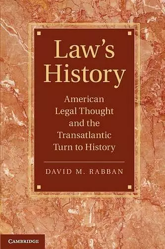 Law’s History cover