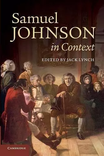 Samuel Johnson in Context cover