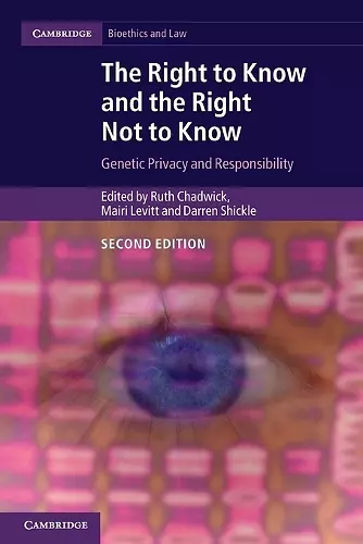 The Right to Know and the Right Not to Know cover