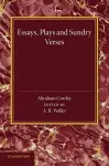 Essays, Plays and Sundry Verses cover