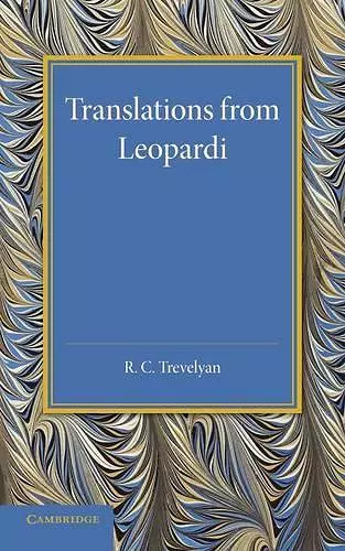 Translations from Leopardi cover