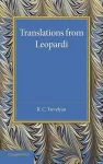 Translations from Leopardi cover