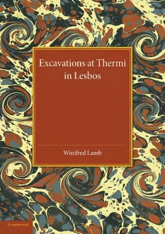 Excavations at Thermi in Lesbos cover