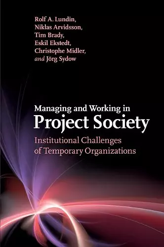 Managing and Working in Project Society cover