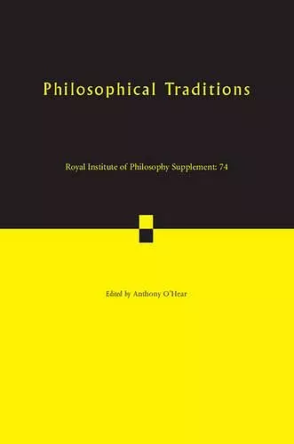 Philosophical Traditions cover
