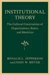 Institutional Theory cover