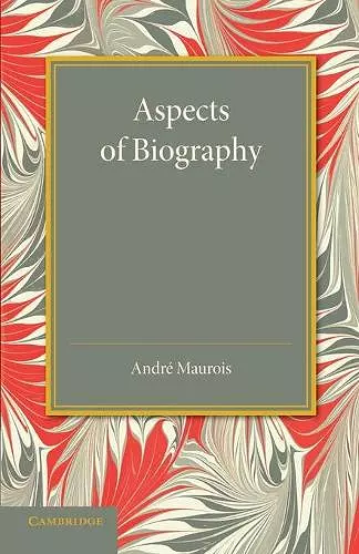 Aspects of Biography cover