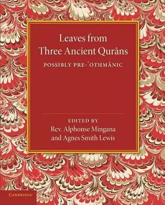 Leaves from Three Ancient Qurans cover